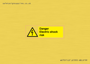 Danger Electric shock risk